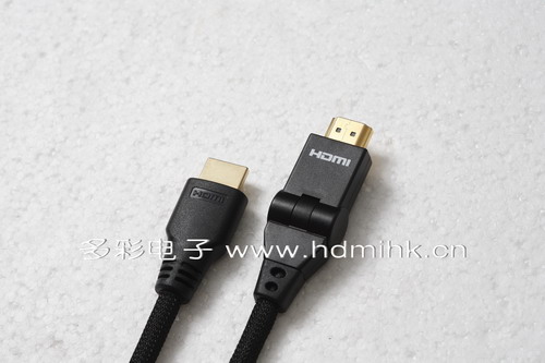 供应多彩-1080P HDMI线1.4铝外壳连接器7676